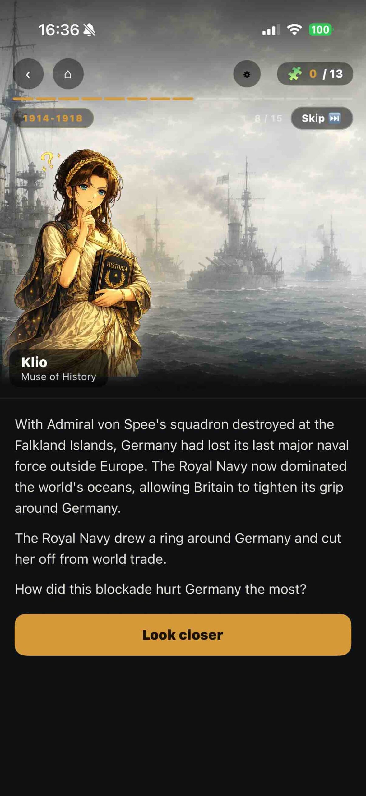 Story World War One Narrated history App